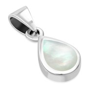 Mother of Pearl Sterling Silver Drop Pendant