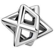 Merkaba Star David Silver Pendant, pn379