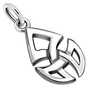 Tiny Silver Celtic Trinity Pendant, pn444