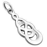 Small Celtic Knot Silver Pendant, pn445