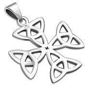 Celtic Trinity Knot Silver Pendant, pn491