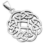 Celtic Knot Silver Pendant, Irish Jewelry, pn534