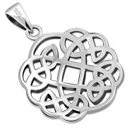 Celtic Knot Silver Pendant, Irish Jewelry, pn534
