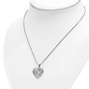 Celtic Knot Heart Silver Pendant, pn535