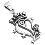 Plain Silver Luckenbooth Pendant, pn538