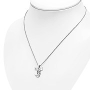 Celtic Silver Letters Charms, the Letter J, pn546
