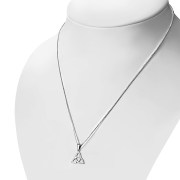 Celtic Trinity Silver Pendant, pn559