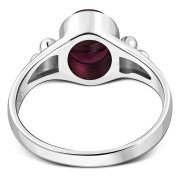 Garnet Ethnic Silver Ring, r112