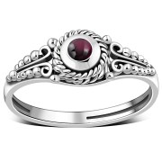 Ethnic Style Garnet Stone Ring, r481