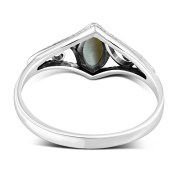 Ethnic Mother of Pearl Silver Ring, r486