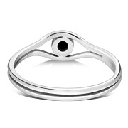 Evil Eye Sterling Silver Lapiz Lazuli Ring, r570