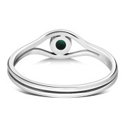 Evil Eye Silver Turquoise Ring, r570