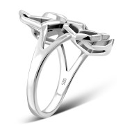 Mother Of Pearl Shell Spider Silver Ring, r625