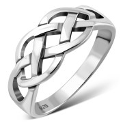 Plain Celtic Knot Silver Ring, rp171