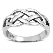 Plain Celtic Knot Silver Ring, rp171