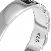 Plain Celtic Knot Silver Band Ring - rp226