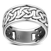 Plain Band Celtic Knot Silver Ring, rp230
