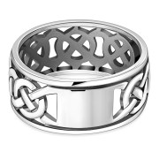 Plain Band Celtic Knot Silver Ring, rp230