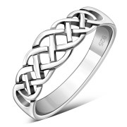 Plain Band Celtic Knot Silver Ring, rp231