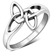 Celtic Knot Plain Solid Silver Ring, rp246