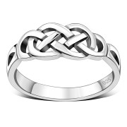 Celtic Knot Plain Silver Ring, rp325