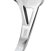 Plain Solid Sterling Silver Shamrock Ring, rp589