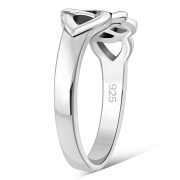 Plain Celtic Knot Sterling Silver Ring, rp612