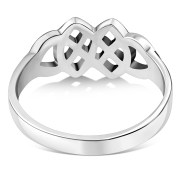 Plain Celtic Knot Sterling Silver Ring, rp612