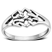 Delicate Celtic Knot Silver Ring, rp674