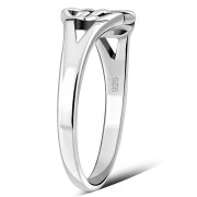 Delicate Celtic Knot Silver Ring, rp674