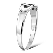 Delicate Celtic Knot Plain Silver Ring, rp675