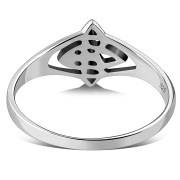 Celtic Trinity knot Design Plain Silver Ring, rp680