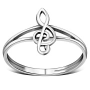 Musical Note Silver Ring, rp727