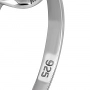 Thin Silver Snake Ring 925 Sterling Silver, rp728