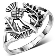 Sterling Silver Thistle Ring, rp729