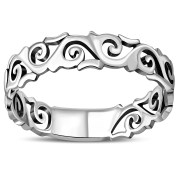 Sterling Silver Waves Ring, rp754