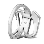 Plain Silver Snake Ring, rp767