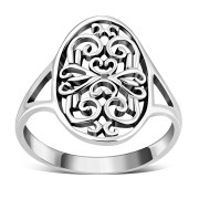 Victorian Style Ethnic Silver Ring, rp779
