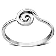 Sterling Silver Simple Spiral Ring, rp876