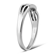 Celtic Knot Plain Silver Band Ring, rp897