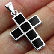 Black Onyx Cross Pendant, p549