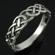 Celtic Knot Silver Ring, 925 Sterling Silver, rp703