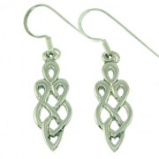 Sterling Silver Celtic Style Earrings, ep159
