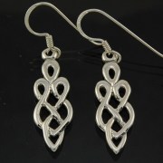 Sterling Silver Celtic Style Earrings, ep159