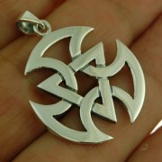 Solid Silver Mens Celtic Pendant, pn585