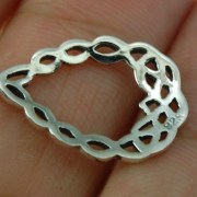 Drop Shape Solid Silver Celtic Pendant, pn610