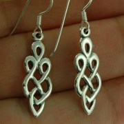 Sterling Silver Celtic Style Earrings, ep159